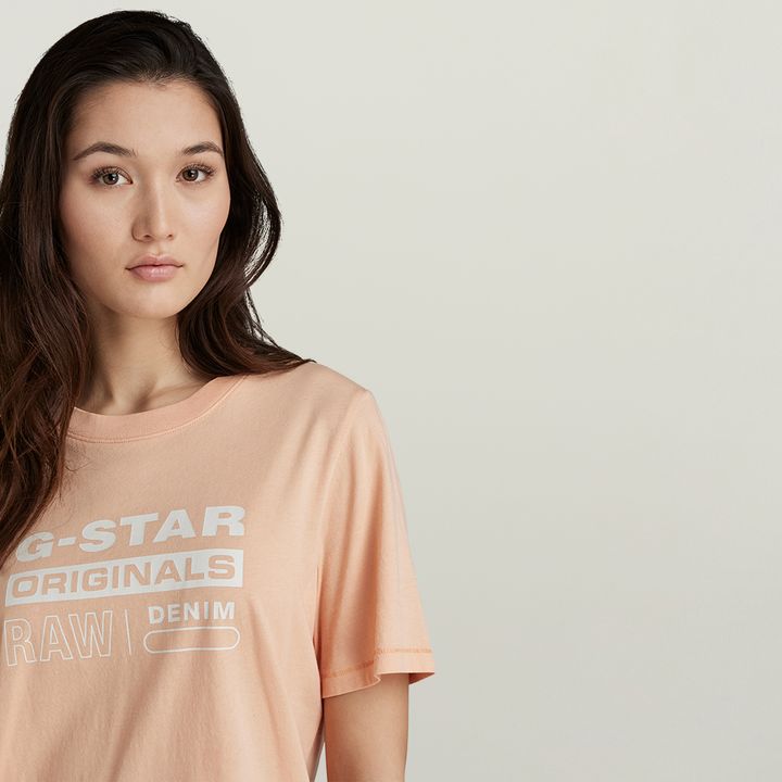 Originals Label T-Shirt | Pink | G-STAR® US