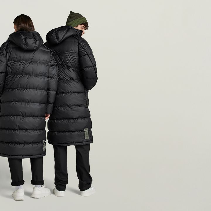 Extra long down jacket sales