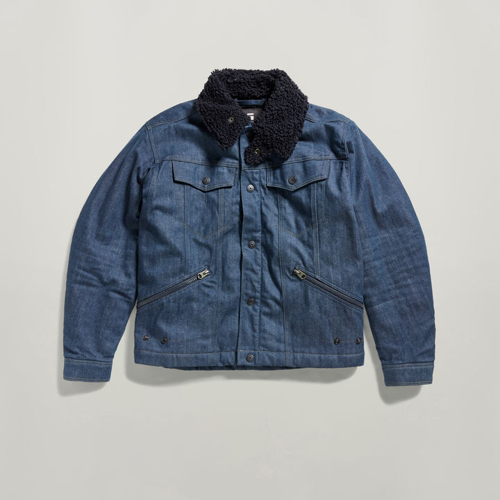 G star slim sherpa jacket discount