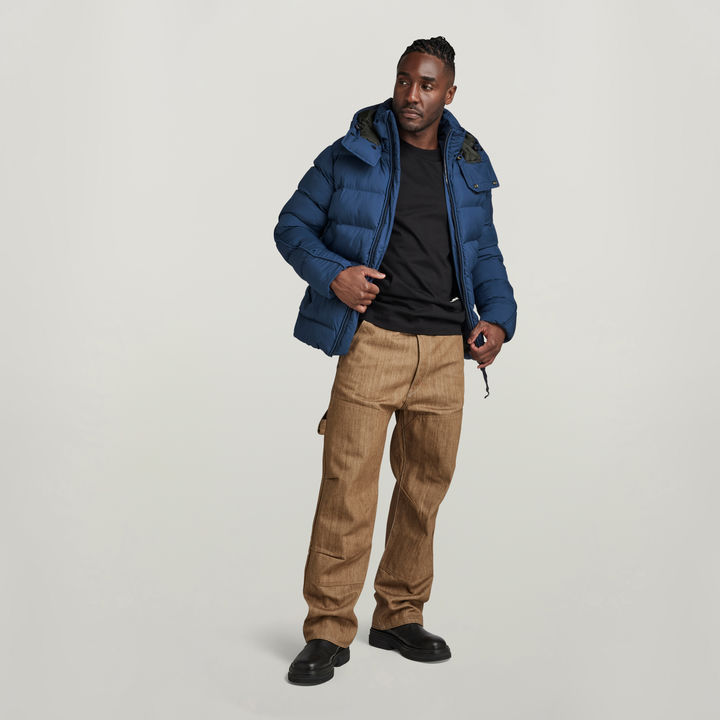 G-Whistler Padded Hooded Jacket | Medium blue | G-STAR® US