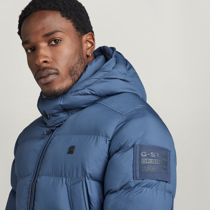 G Whistler Padded Hooded Parka Medium blue G STAR AU