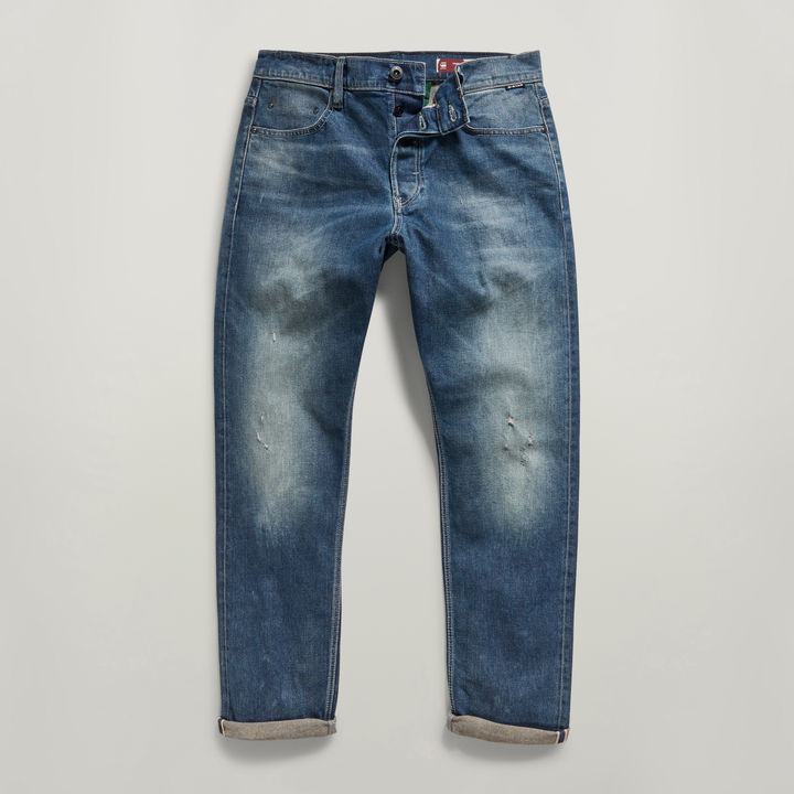 Triple A Regular Straight Selvedge Jeans Medium blue G STAR CA