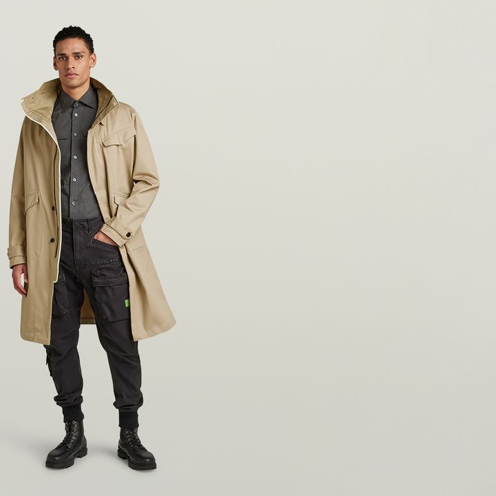 G star trench coat deals
