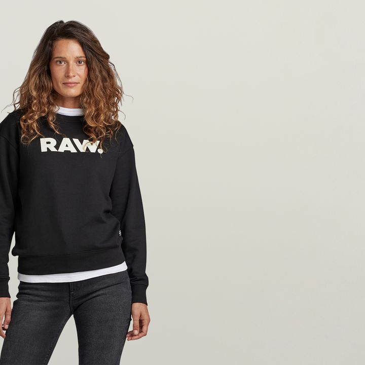 Premium Core RAW. Crewneck Black G STAR US