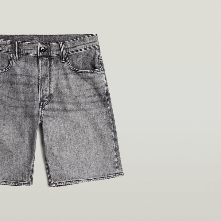 Grey jean shorts mens online
