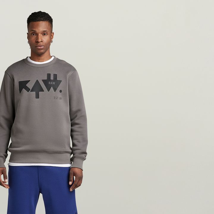RAW Arrow Sweater Grey G STAR US