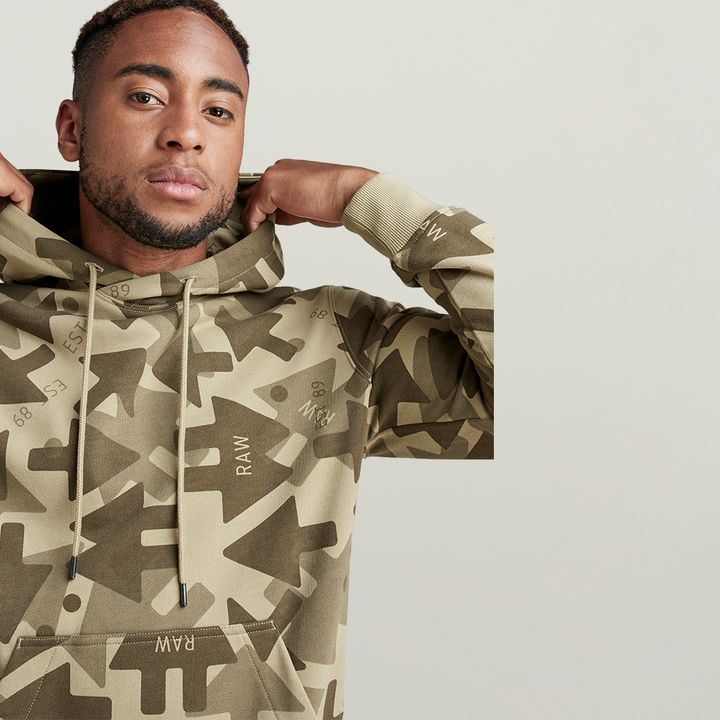 Arrow Camo Hooded Sweater Multi color G STAR US