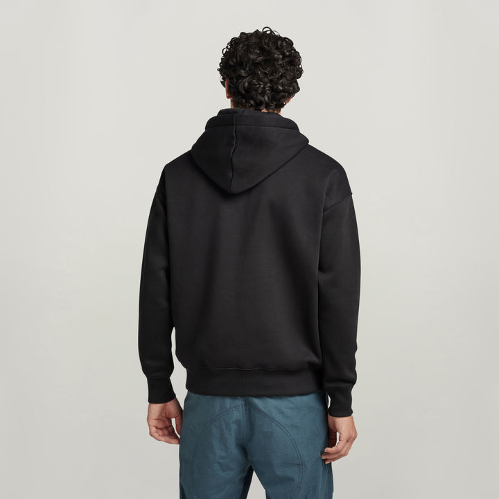 Unisex Core Oversized Hooded Sweater Black G STAR ES