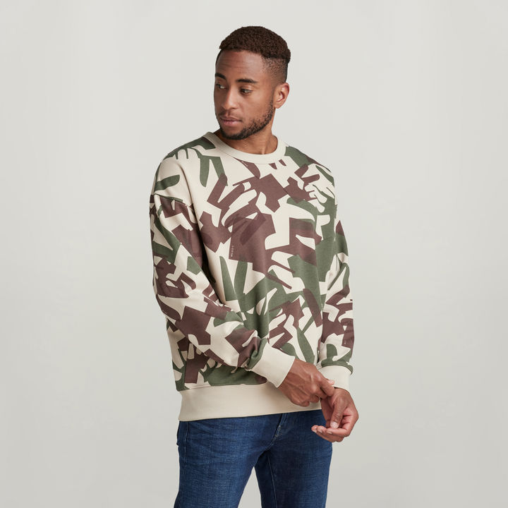 Camo Oversized Sweater Multi color G STAR US