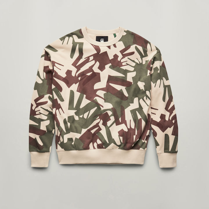 Camo Oversized Sweater Multi color G STAR US