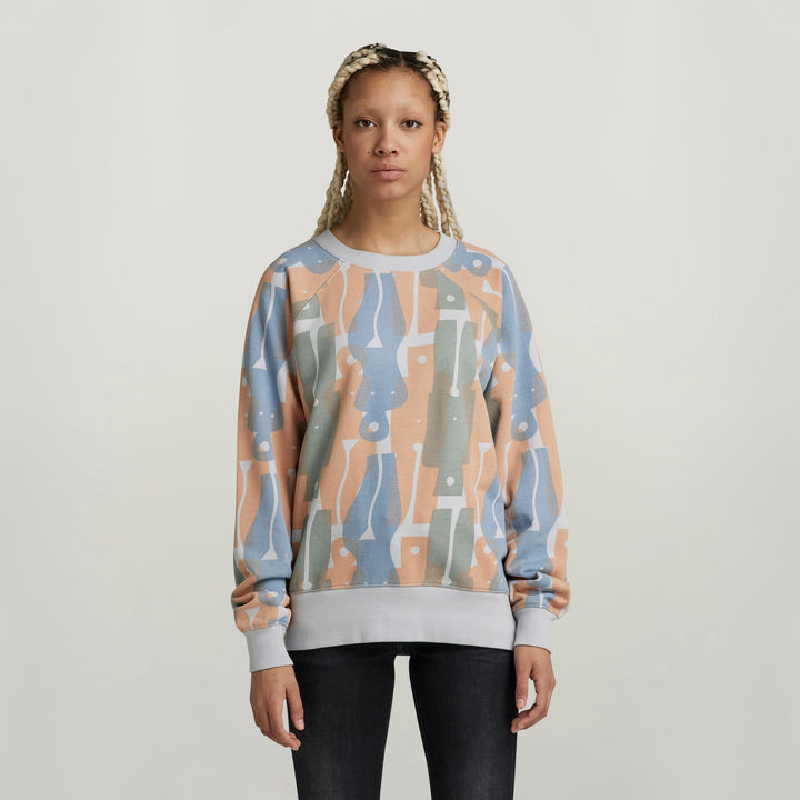 Raglan Allover Loose Sweater
