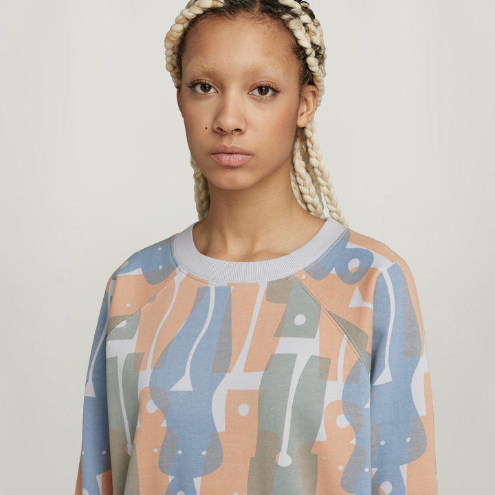 Raglan Allover Loose Sweater | Multi color | G-STAR® US