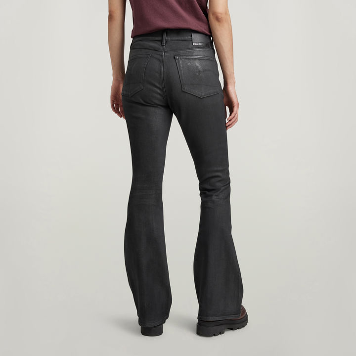 Free people black flare jeans on sale