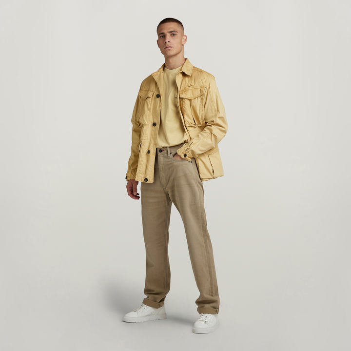 Beige cargo jacket best sale