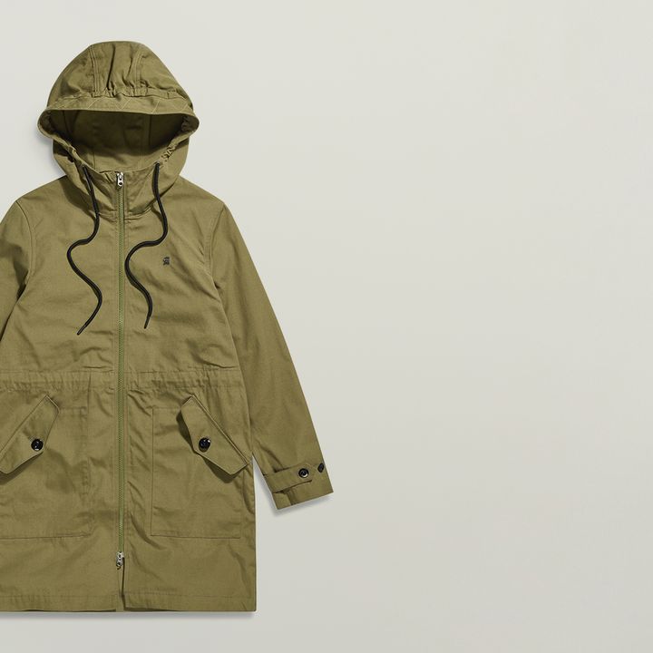 Duty Straight Parka Green G STAR CA