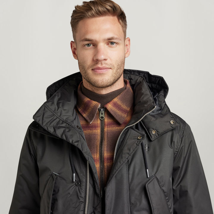 Vodan Padded Hooded Jacket | Black | G-STAR® US
