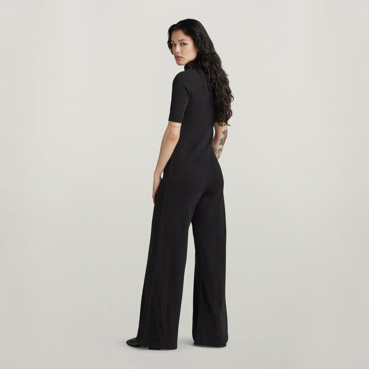 Wide Leg Jumpsuit Schwarz G STAR DE