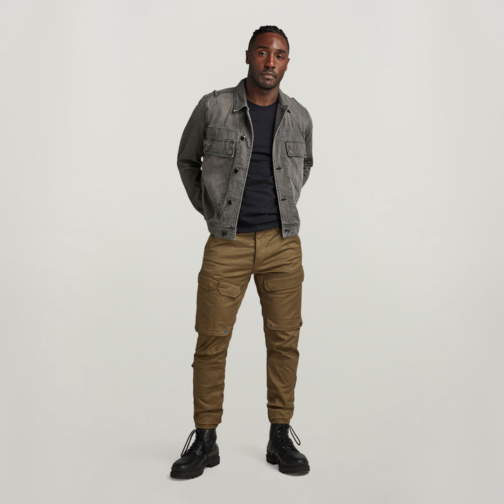 Unisex Utility Flap Pocket Jacket Grey G STAR US