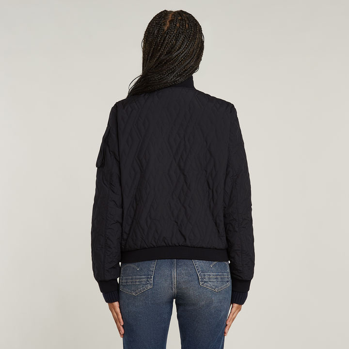 G star quilted bomber jacket store