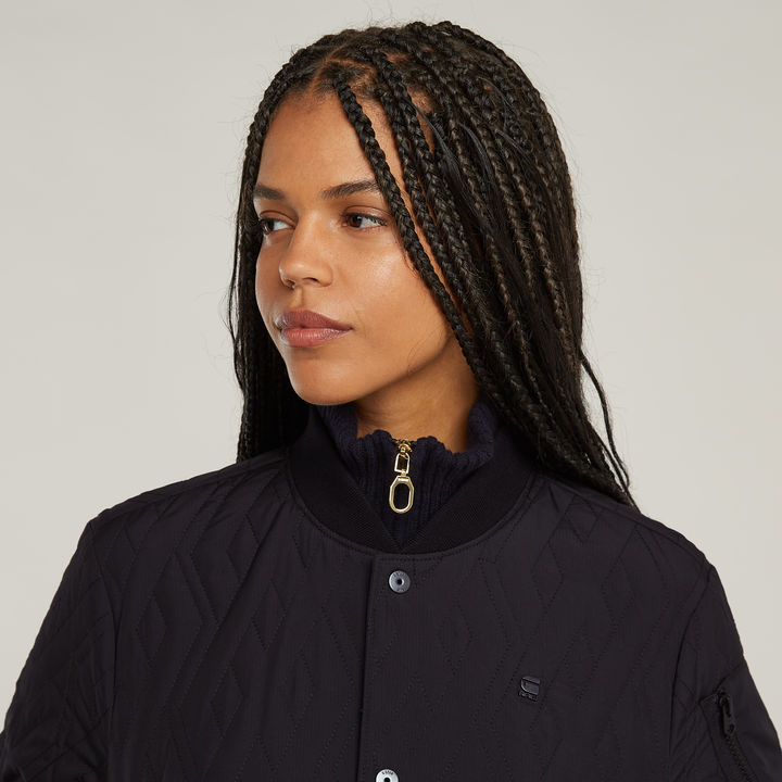 G star quilted bomber jacket store