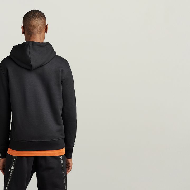 Cotton jersey hooded sweatshirt