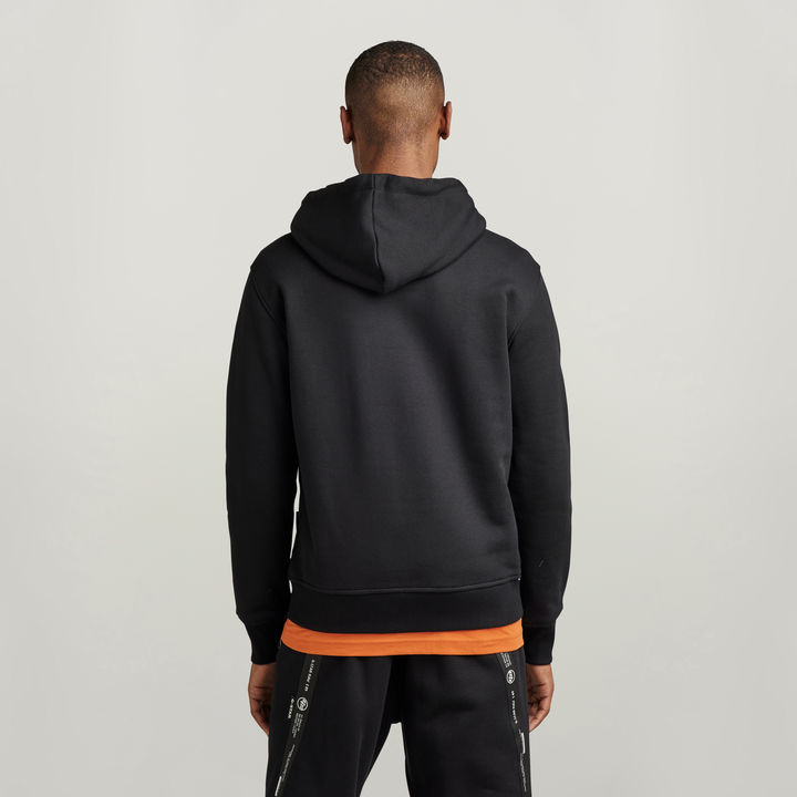 Logo Tape Hooded Sweater