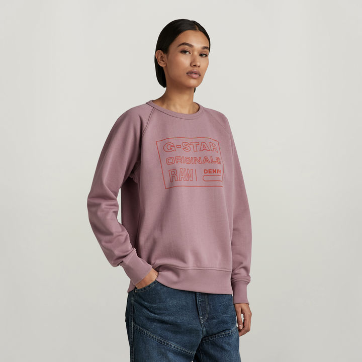 Raglan Originals Sweater | Purple | G-STAR® US