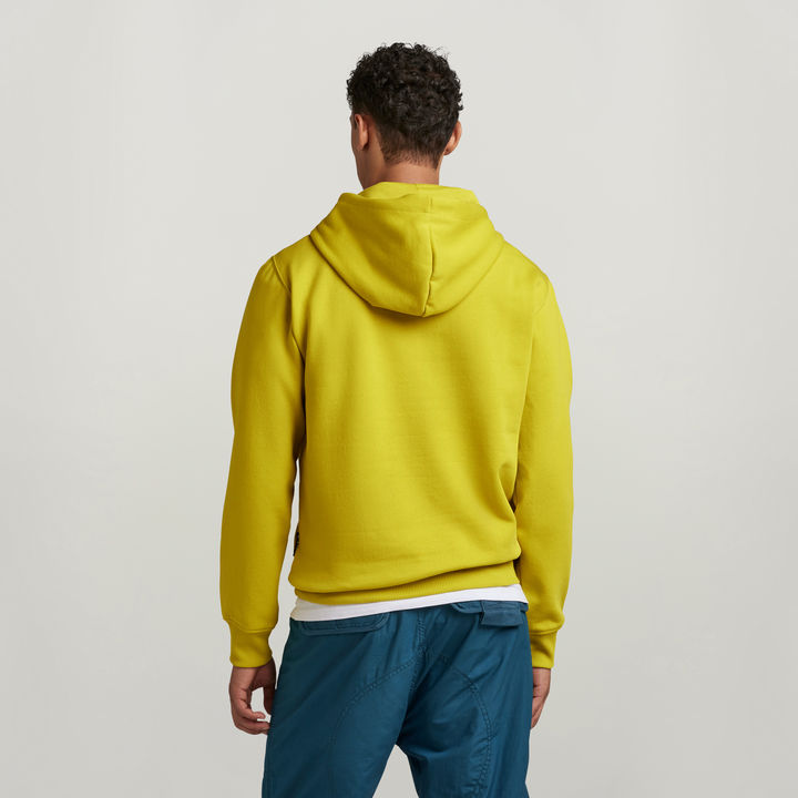 Yellow g star hoodie sale