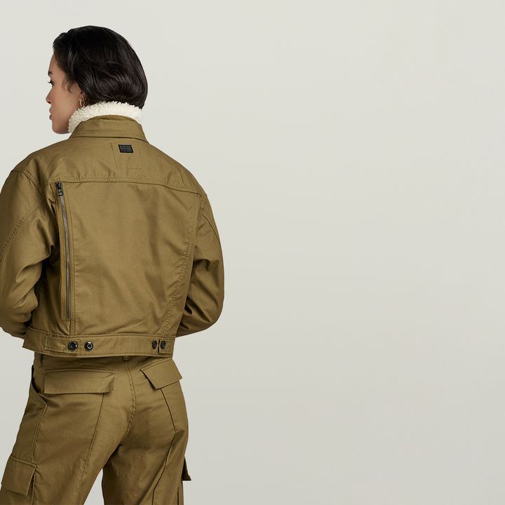 Cropped Hunter Jacket | Green | G-STAR® US