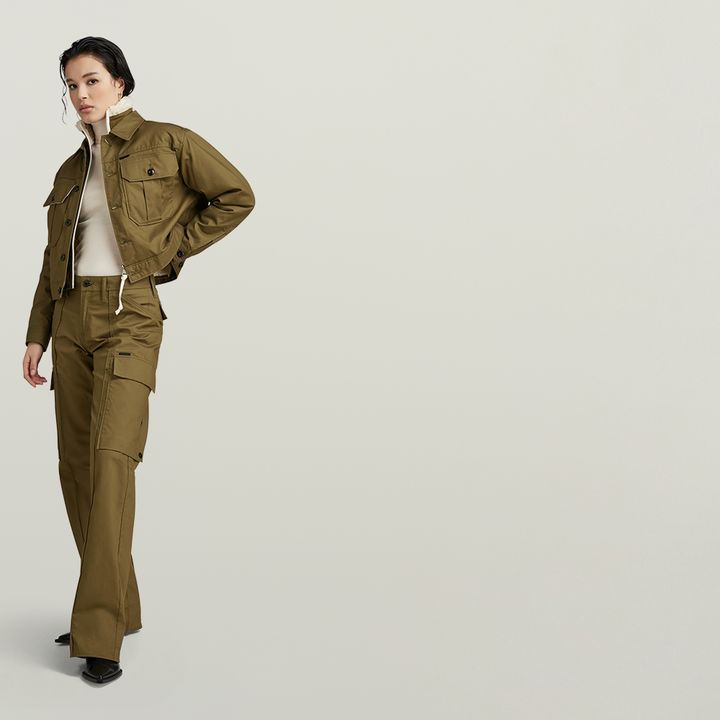 Cropped Hunter Jacket | Green | G-STAR® US