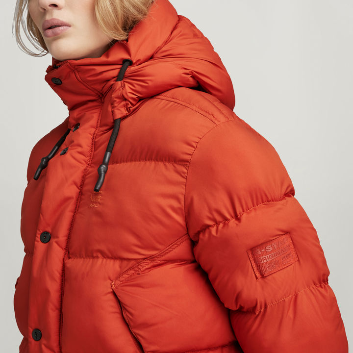 Whistler Short Puffer Jacket | Orange | G-STAR® US