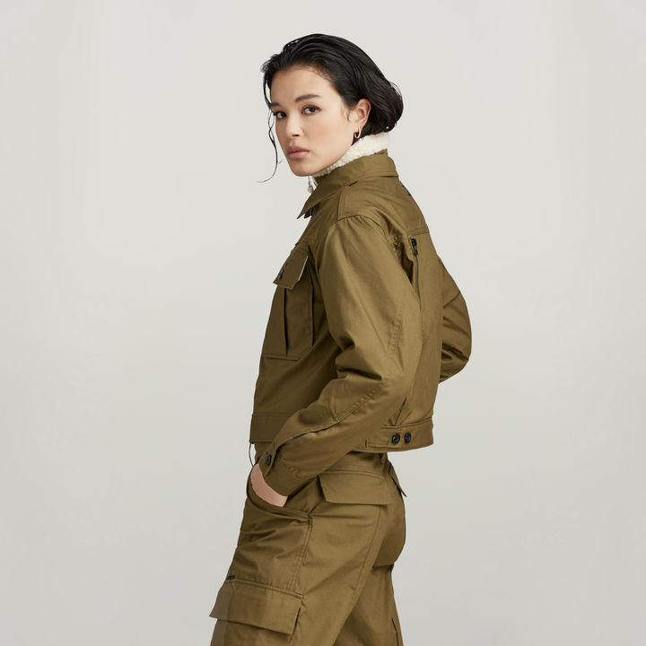 Cropped Hunter Jacket | Green | G-STAR® US