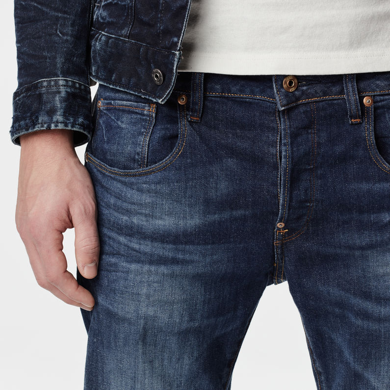 G-STAR® Attacc Straight Jeans Donkerblauw