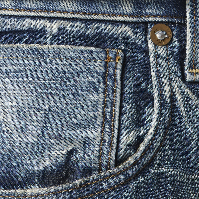 G-Star RAW® 3301 Slim Red Listing Jeans Mittelblau
