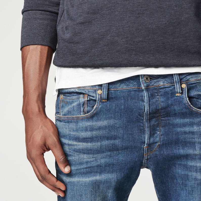 G-STAR® 3301 Slim Red Listing Jeans Dark blue