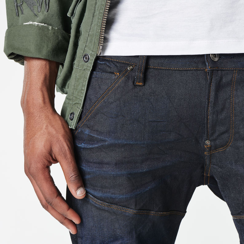 G-STAR® 5620 G-Star Elwood Super Slim Jeans Donkerblauw