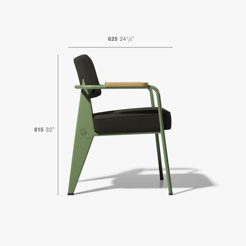 G-STAR® Prouvé RAW Office Edition Fauteuil Direction - Tissu 1951 (glides for carpet)