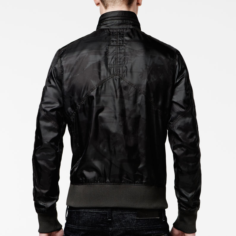 G-STAR® troms bomber/myrow nyl/dk cmbt Grey detail shot