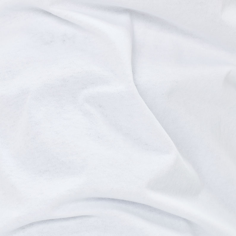 G-Star RAW® Afrojack Baseball Long T-Shirt Blanc