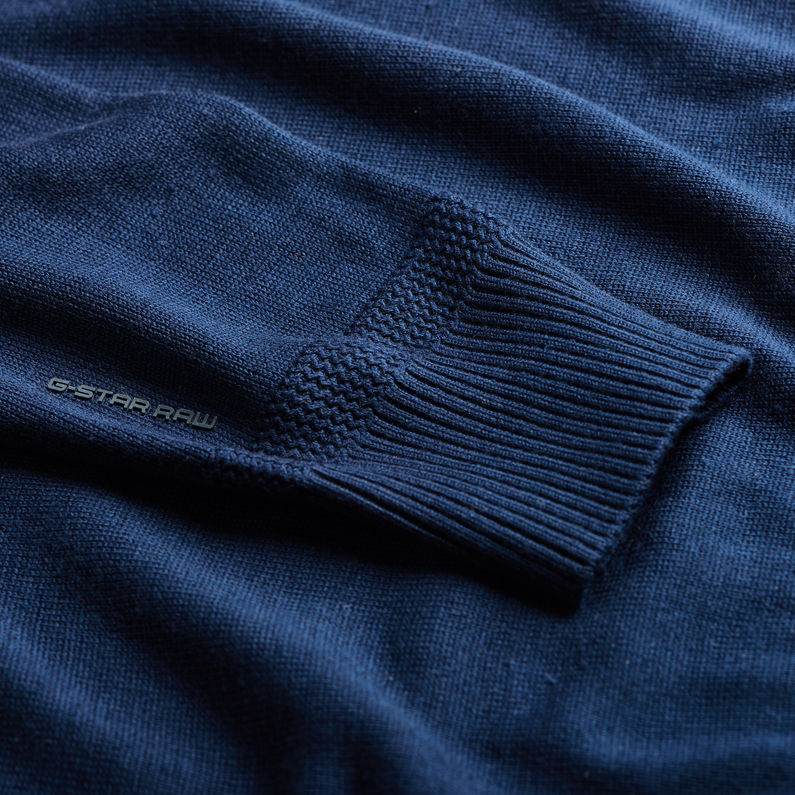 G-Star RAW® Bandalo Knit Bleu foncé detail shot