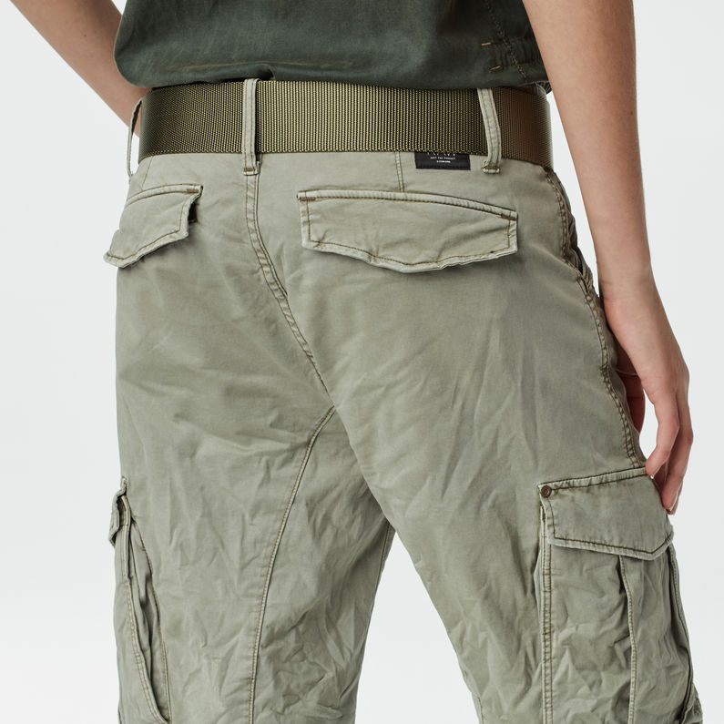 G-STAR® Rovic Belt Loose Tapered Pants Green detail shot