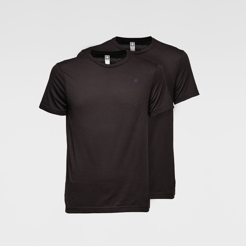 G-Star RAW® Basic Round Neck T-Shirt 2-Pack Negro detail shot
