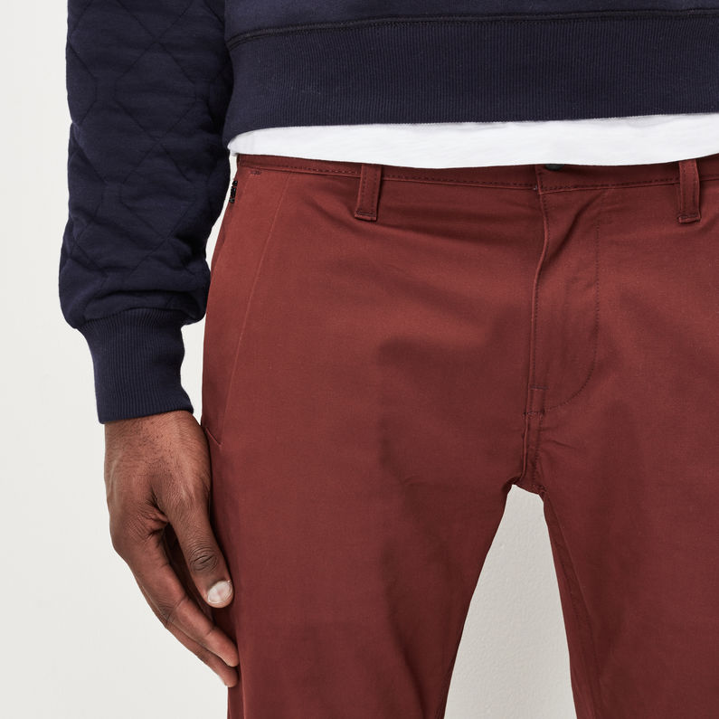 G-Star RAW® Bronson Slim Chino Red detail shot