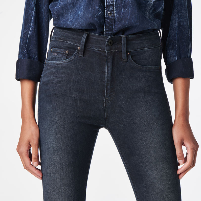 G-STAR® 3301 Ultra High Waist Super Skinny Jeans Donkerblauw