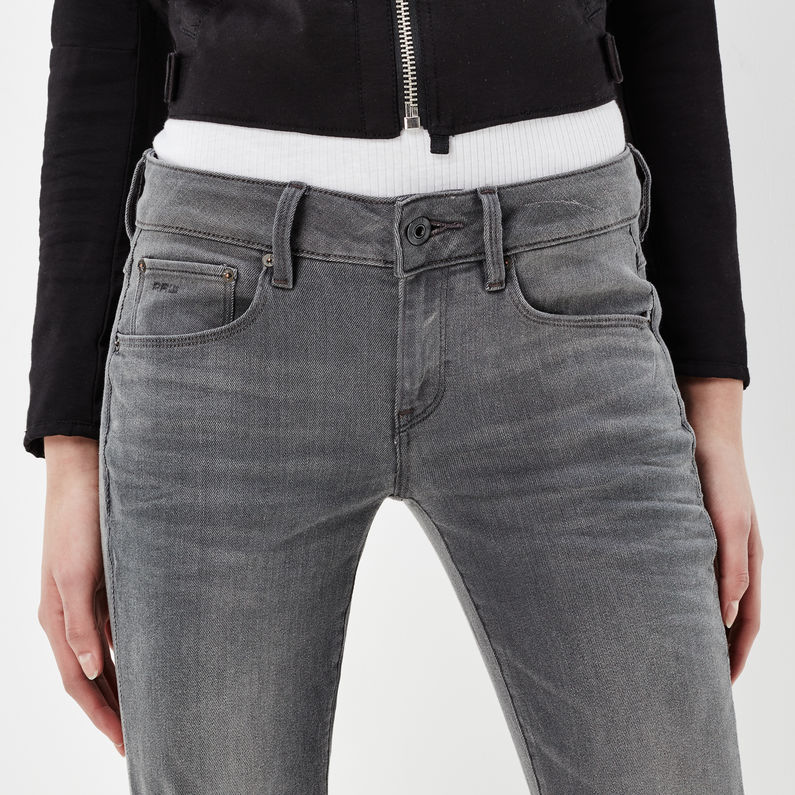 G-STAR® Attacc Mid Waist Straight Jeans Grau