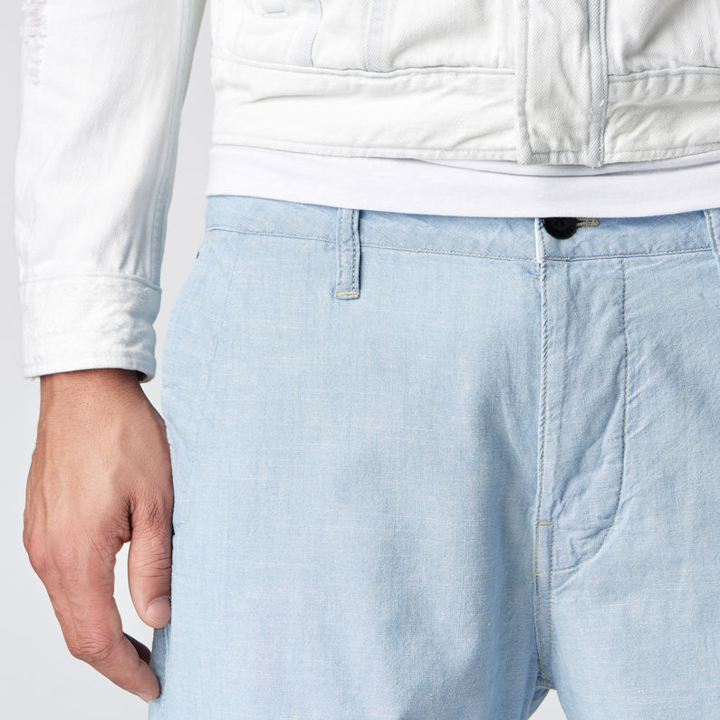 G-STAR® Bronson Shorts Hellblau detail shot buckle