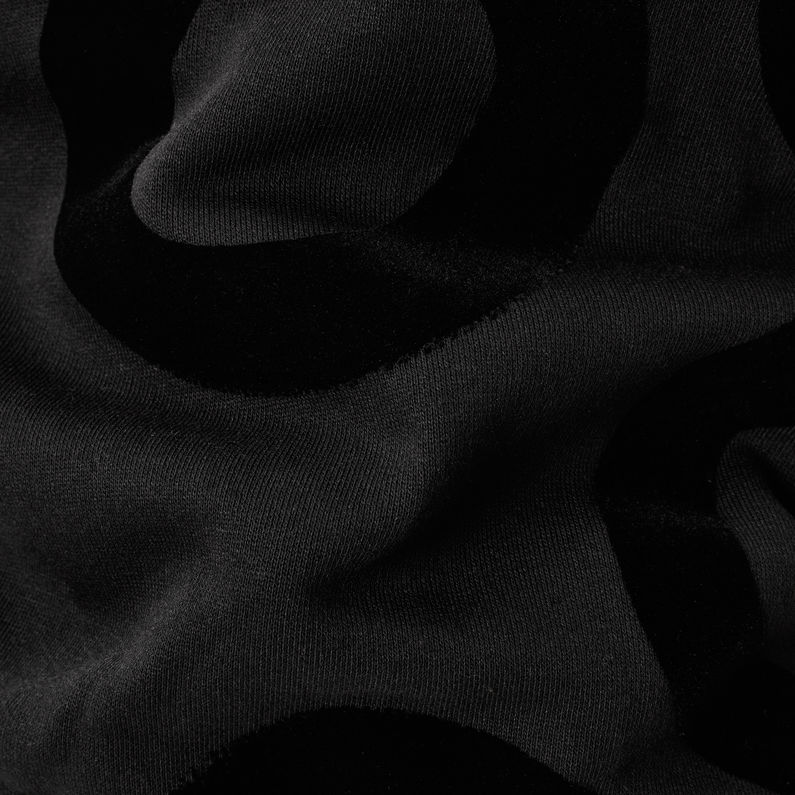 G-Star RAW® Xula IPD Straight Sweater Noir fabric shot