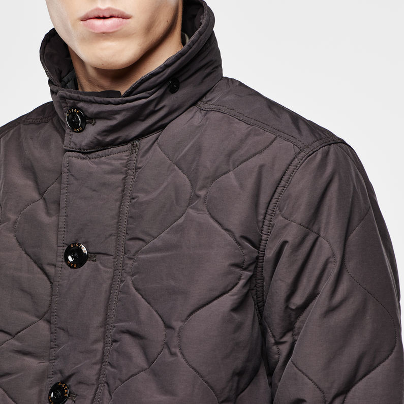 G-Star RAW® Daven Quilted Jacket Grey detail shot