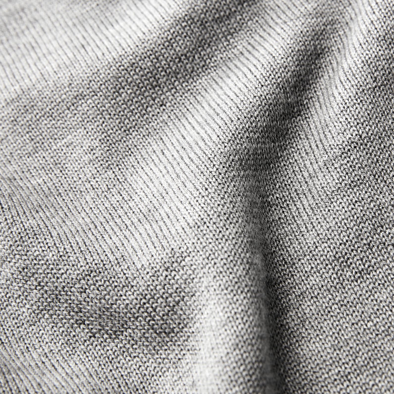 G-Star RAW® Core Round Neck Knit Grau fabric shot