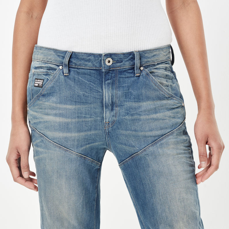 G-STAR® 5620 G-Star Elwood Low Waist Boyfriend Jeans Lichtblauw